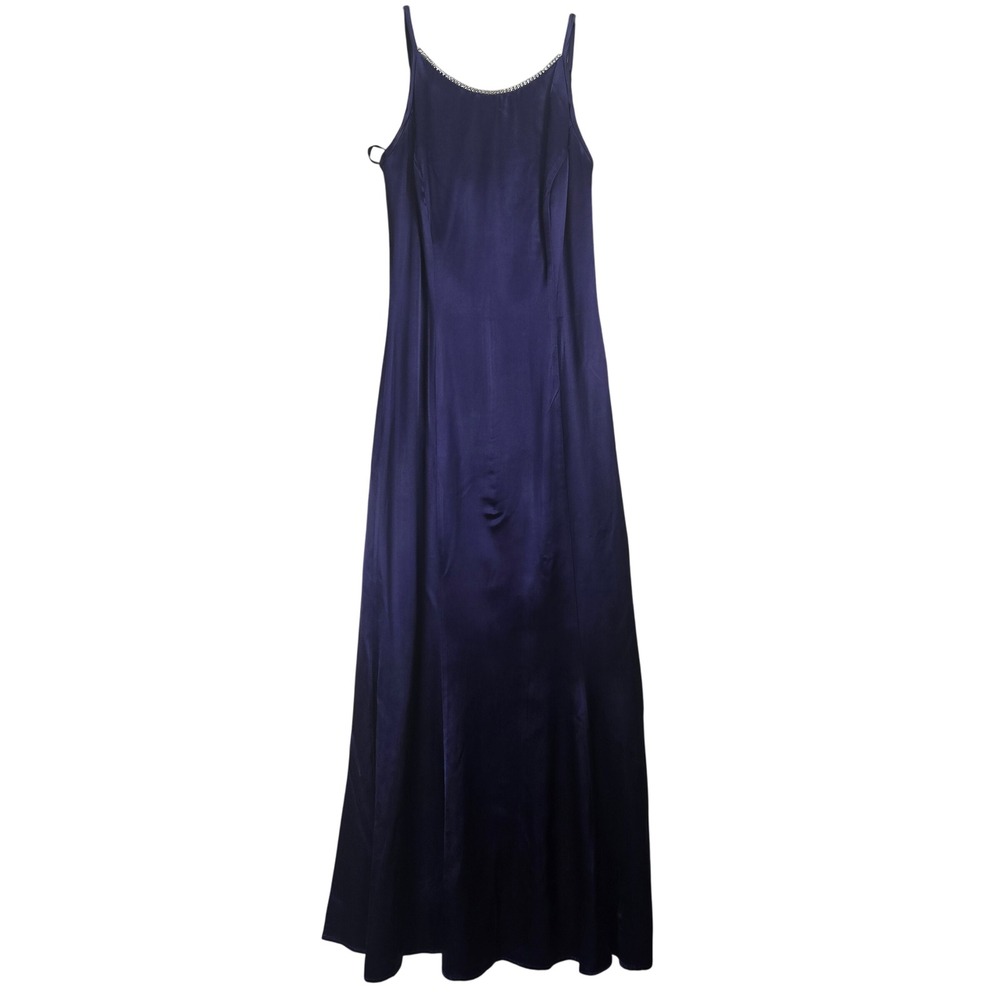 Vintage Jessica McClintock‎ Maxi Dress Formal Gown Size 5/6 Rhinestone Prom 90s